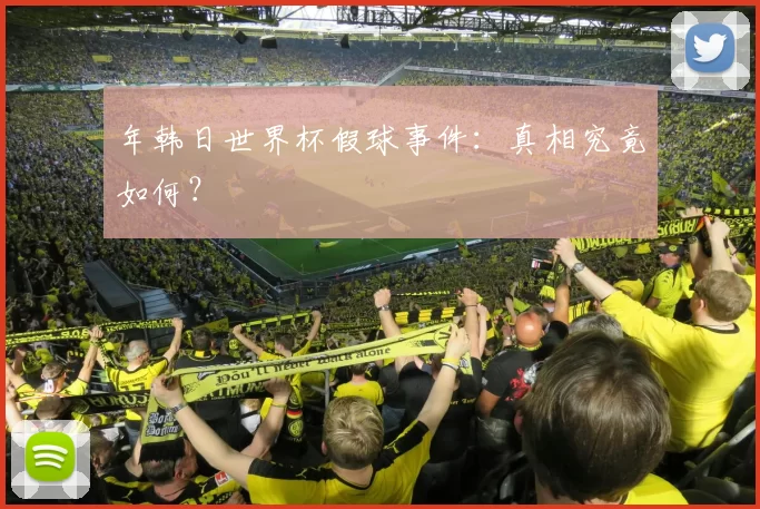 年韩日世界杯假球事件:真相究竟如何?